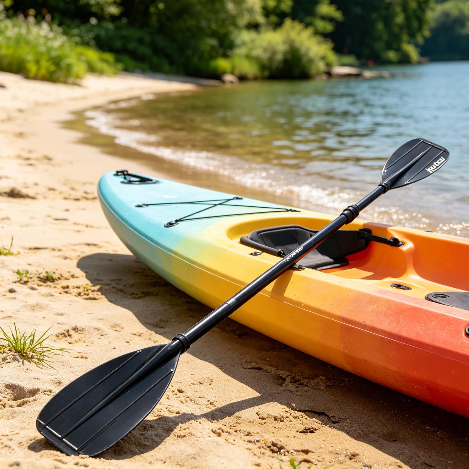 Fishing Boat Oar - 2-Section Carbon Fiber Kayak Paddle Lightweight
