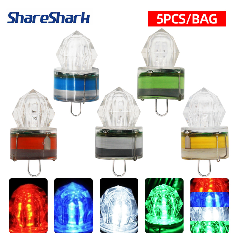 Fishing Boat Navigation Light - ShareShark 5pcs LED Fishing Lamp Underwater